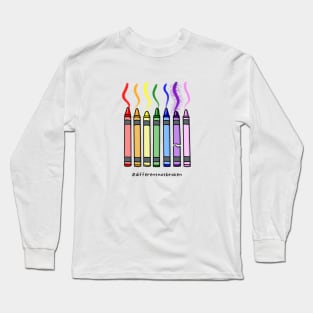 Rainbow Crayons – Autism Awareness Long Sleeve T-Shirt